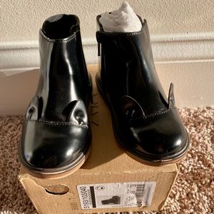 Black cat Zara toddler girl boots